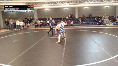 162-175 lbs Champ. Round 1 - Keaton Gregory, Wayne Wrestling Club vs Nick Dahl, Axtell