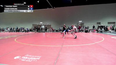 96 lbs Cons. Round 2 - Paxton Terry, NE vs Caden Bowling, OK