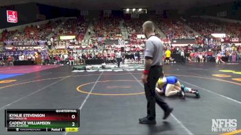 120 lbs Quarterfinal - Cadence Williamson, Leon-Bluestem vs Kynlie Stevenson, Wellsville HS