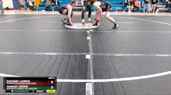 170 lbs Round 5 - Zachary Lampus, Palmetto State Wrestling Acade vs Hannah Crowe, Northeast Georgia Mat Monstars