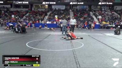 88 lbs Semifinal - Reed Merlau, Maize vs Tavon Weeter, Colby