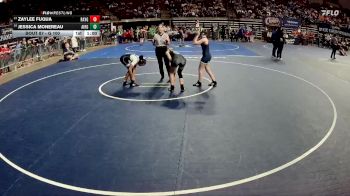 G 100 lbs Cons. Round 1 - Jessica Monereau, Airline Girls vs Zaylee Fuqua, Rayne Girls