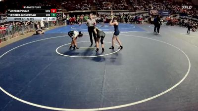 G 100 lbs Cons. Round 1 - Jessica Monereau, Airline Girls vs Zaylee Fuqua, Rayne Girls