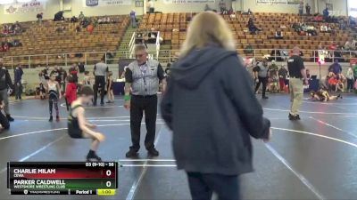 56 lbs Round 5 - Parker Caldwell, Westshore Wrestling Club vs Charlie Milam, CEWA