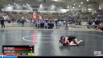 100 lbs Semis (4 Team) - Ava Teasley, Rossview (Girls) vs Whitney Hill, Tullahoma (Girls)