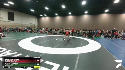 159-172 lbs Round 1 - Jackson Doan, Spartan Mat Club vs Nash LeTard, New Mexico