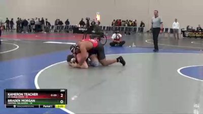 285 lbs Placement Matches (16 Team) - Braden Morgan, Central Oklahoma vs Kameron Teacher, St. Cloud State