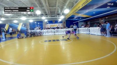 112-120 lbs 3rd Place Match - Jacob Friedland, Canes Wrestling Club vs Jensnell Torres, Titusville High School