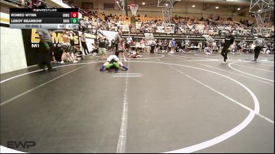 120-131 lbs Rr Rnd 2 - Romeo Wynn, El Reno Wrestling Club vs Leboy Bearbow, Darko Valley Wolfpak