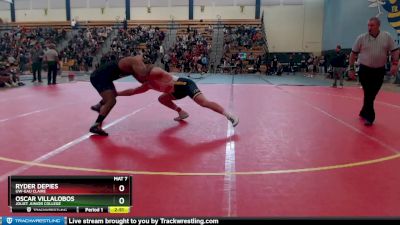 197 lbs Champ. Round 1 - Oscar Villalobos, Joliet Junior College vs Ryder Depies, UW-Eau Claire