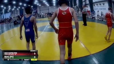 88 lbs Rd# 5- 3:45pm Friday Final Pool - Ace Hamilton, Maryland GOLD vs Boaz Diaz, Iowa Black