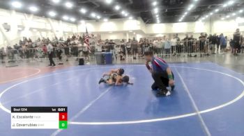 46 lbs Round Of 32 - Khy Escalante, Tucson Pride WC vs J'onnis Covarrubias, Shafter Youth Wrestling