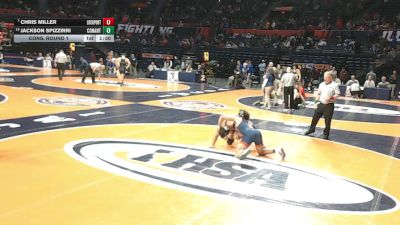 3A 175 lbs Cons. Round 1 - Chris Miller, Lockport (Twp.) vs Jackson Spizzirri, Hoffman Estates (Conant)