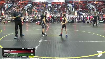 65 lbs Quarterfinal - Patrick Wales, Center Line WC vs Donald Collier, Paw Paw Youth Wrestling