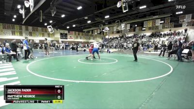 285 lbs Cons. Round 1 - Jackson Fader, Mission Hills vs Matthew Negroe, San Marino