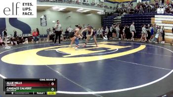 105 lbs. Cons. Round 3 - Allie Mills, Oak Grove vs Candace Calvert, Hallsville