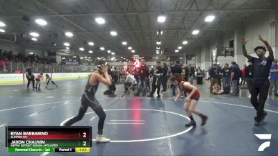 78 lbs Quarterfinal - Ryan Barbarino, Clinton WC vs Jaxon Chauvin, Metro Detroit Region Affiliated