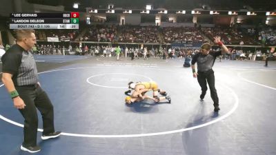 D 1 106 lbs 3rd Place Match - Lee Gervais, Holy Cross vs Landon Deleon, St. Amant