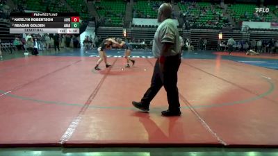 1-5A 132 Semifinal - Reagan Golden, Arab vs Katelyn Robertson, Alexandria HS