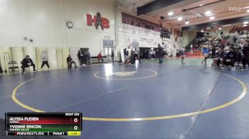 170 lbs Champ. Round 2 - Yvonne Rincon, Pioneer Valley vs Alyssa Flexen, Marina