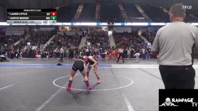 110 lbs 3rd Place Match - Laken Little, South Central Punisher vs Avryn Beiker, Hays Wrestling Club