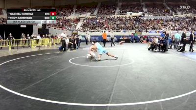 126-D2 1st Place Match - Gabriel Ramirez, Canyon View High School vs Tony Garritano, Willow Canyon High School