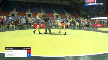 106 lbs Cons 16 #1 - Quade Smith, Utah vs Trent Clements, Kansas