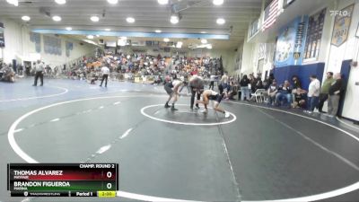 132 lbs Champ. Round 2 - Brandon Figueroa, Marina vs Thomas Alvarez, Mayfair