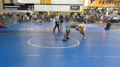 157White lbs Rr Rnd 3 - Brayden Roberts, LIU vs Jordan Brown, Binghamton