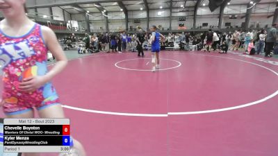 110 lbs 1st Place Match - Chevelle Boynton, Warriors Of Christ WOC- Wrestling vs Kyler Menza, FordDynastyWrestlingClub