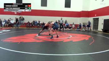 165 lbs Quarterfinal - Creyton Eberhart, AP-GC vs Jordan Cannon, Sumner-Fredericksburg