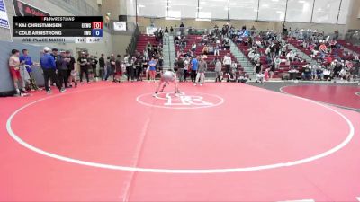 126 lbs 3rd Place Match - Kai Christiansen, East Idaho Elite Wrestling Club vs Cole Armstrong, Buzzsaw Wrestling Club