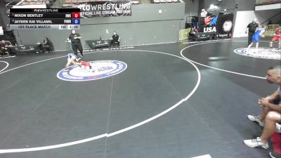 67 lbs 1st Place Match - Nixon Bentley, Driller Wrestling Club vs Jayden Kai Villamil, Poway Wrestling