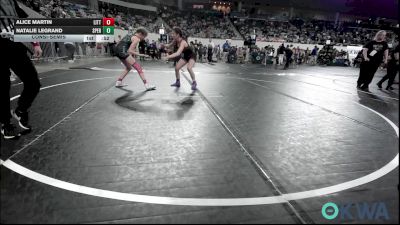 97 lbs Consolation - Alice Martin, Little Axe Takedown Club vs Natalie LeGrand, Sperry Wrestling Club