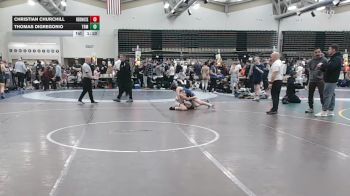 93 lbs Rr Rnd 3 - Christian Churchill, RedNose Wrestling School - ESC vs Thomas DiGregorio, Triumph Maze ESC