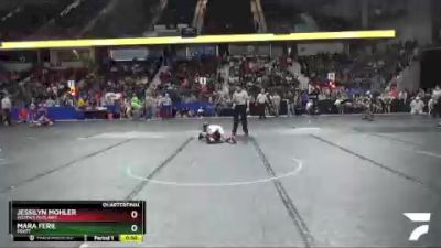 75 lbs Quarterfinal - Mara Feril, Pratt vs Jessilyn Mohler, Ogden`s Outlaws