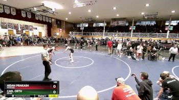 145 lbs Champ. Round 1 - Aidan Prakash, Moscow vs Cael Orth, Royal