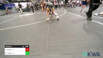 78/82 lbs Rr Rnd 3 - Taylan Green, Harrah Little League Wrestling vs Paisley Jones, Tecumseh Youth Wrestling