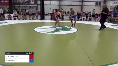 86 kg Round Of 64 - Brock Fettig, Jackrabbit Wrestling Club vs George Wilson, Bulldog Elite