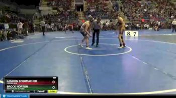 160 lbs Cons. Round 3 - Brock Norton, New Salem-Almont vs Landon Schumacher, Linton HMB