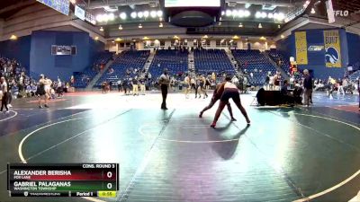 215 lbs Cons. Round 3 - Gabriel Palaganas, Washington Township vs Alexander Berisha, Fox Lane