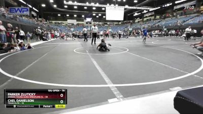 76 lbs Semifinal - Cael Danielson, Texas Elite vs Parker Zluticky, Kansas Young Guns Wrestling Cl