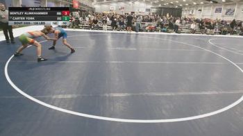 126 lbs Cons. Rd Of 16 - Carter York, Ozark High School vs Bentley Klinkhammer, Heartland Wrestling Academy