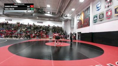 130 lbs Semifinal - Karen Delgado, Chatfield vs Vera Welte, Overland