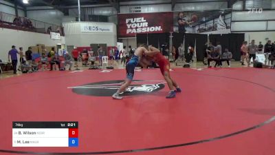 74 kg Round Of 32 - Bubba Wilson, Nebraska Wrestling Training Center vs Matt Lee, Maurer Coughlin Wrestling Club