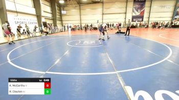 135 lbs Consi Of 16 #1 - Kyle McCarthy, RI vs Reid Clayton, NC