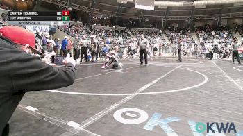 49 lbs Round Of 16 - Carter Trammel, Tahlequah Wrestling Club vs Lux Winston, ICEFIGHTER U