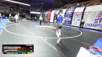 126 Class 1 lbs Cons. Round 1 - Matthias Mcgregor, Summit Christian Academy vs Thomas Kremer, Fatima
