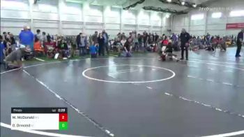 B-50 lbs Final - Mayson McDonald, WV vs Oscar Ormond, NC