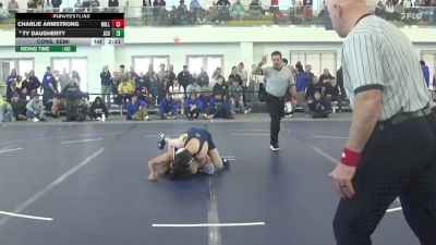 133 lbs Cons. Semi - Ty Daugherty, John Carroll vs Charlie Armstrong, Millikin